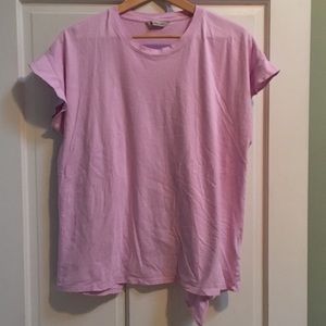 Ruffled lavender T shirt